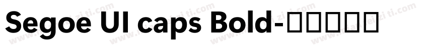 Segoe UI caps Bold字体转换